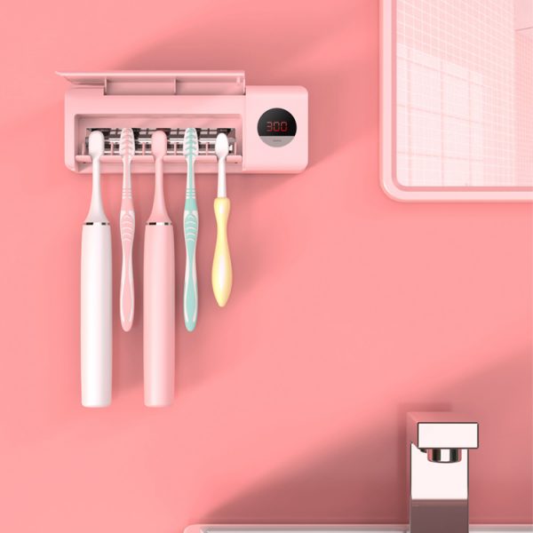 Easy Installation Wall Mounted Toothbrush Disinfection Box Bathroom Accessory UV Toothbrush Sterilizer - Image 4