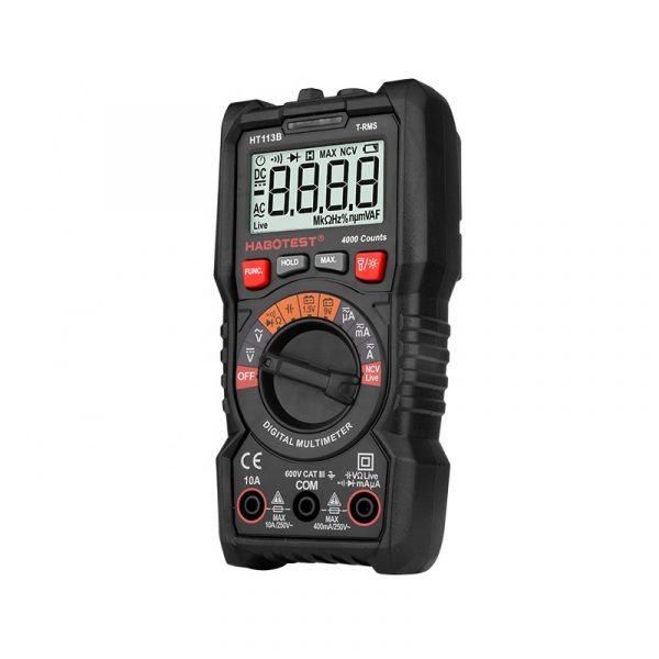 Professional Digital Multimeter Auto Multimeter HT113B True RMS Ohm Capacitance Tester 600V 10A Voltage Current Test HABOTEST - Image 6