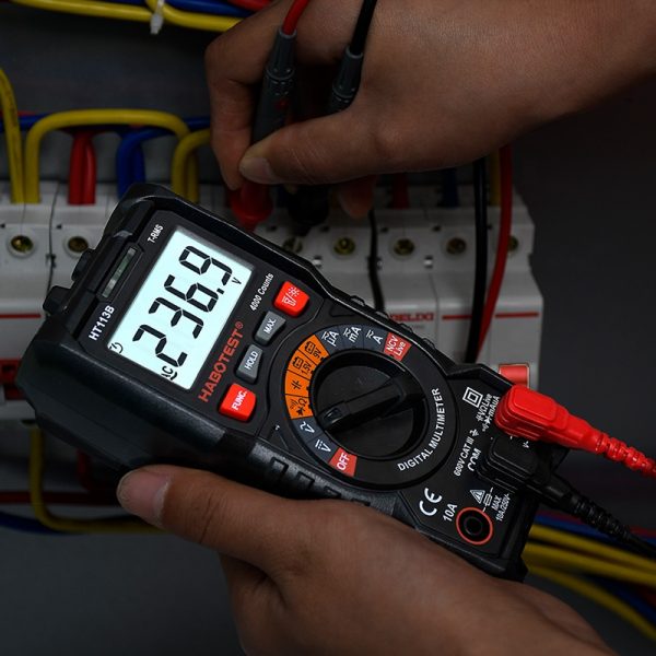Professional Digital Multimeter Auto Multimeter HT113B True RMS Ohm Capacitance Tester 600V 10A Voltage Current Test HABOTEST - Image 4