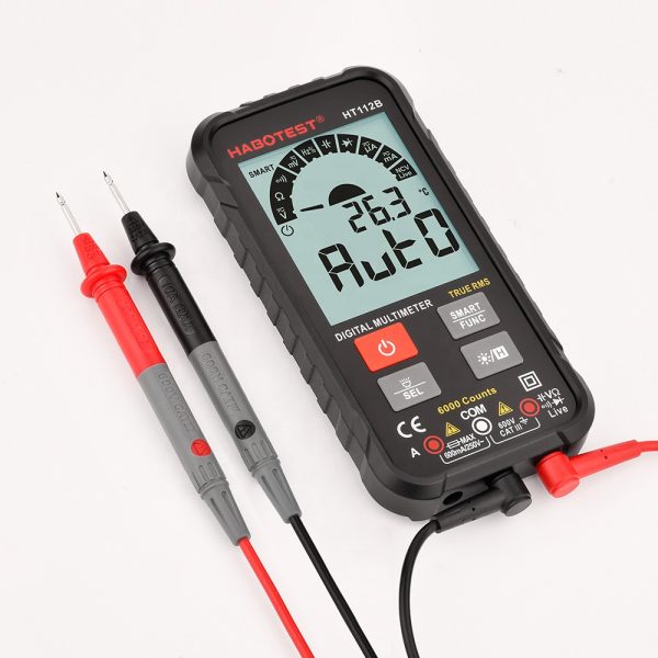 HABOTEST SMART PROFESSIONAL Auto Range MULTIMETER With TRUE RMS Diode Capacitor NCV AC DC Current Tester HT112B