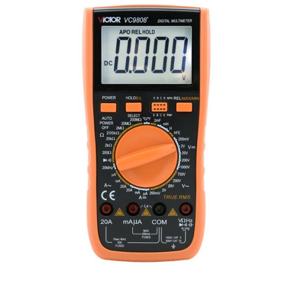 9808+ RuoShui Digital Multimeter 2000 Counts Manual True RMS Capacitance 2000uF Inductance Temperature Multimeter Digital 9808 - Image 5