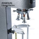 ZONESUN ZS-XG50D Semi Automatic Wine Plastic Bottles Ropp Aluminum Caps Crimper Pilfer Proof Capping Machine