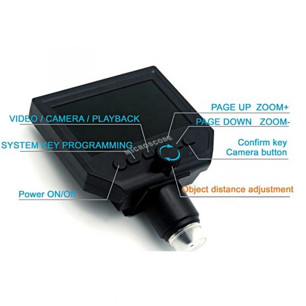 G600W Digital Microscope 4.3 Inch LCD Display USB Microscope Soldering Video Microscope Camera Phone Repair - Image 4