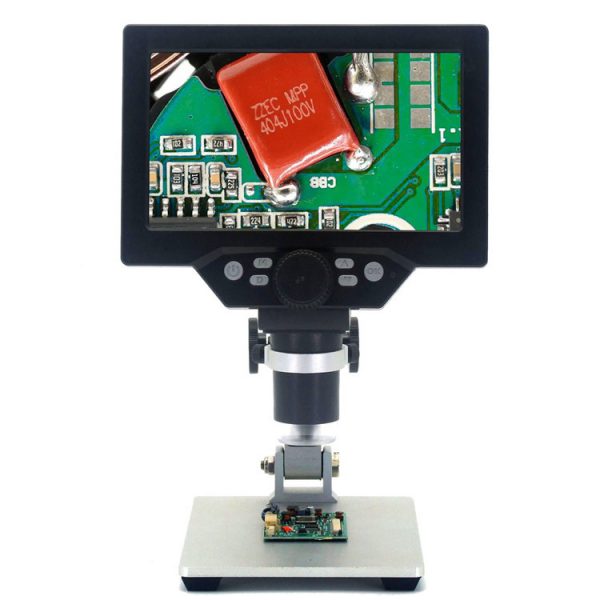G1200 7inch Large Color 12MP 1-1200X portable lcd digital microscope with lcd screen