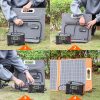 Solar power system for computer TV laptop outdoor with 60W solar panel 200W solar generator 110V 220V AC output power supply