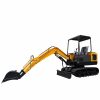 Mini ttrack excavator manufacturer 1.5ton 1.8 ton 2 ton mini bagger excavator with hammer for sale