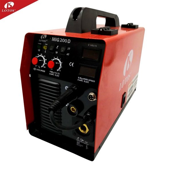 Lotos 200a mig welder igbt machine welding co2 gas Aluminum multi process welder with flux cored welding wire - Image 2