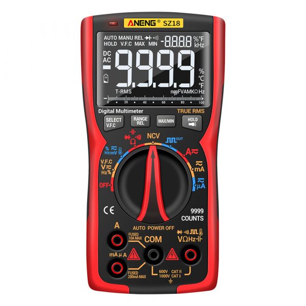 ANENG SZ18 Standard Digital Multimeter 9999 Professional True RMS Analog Tester Multimetro DIY Transistor NCV Testers Lcr Meter - Image 6