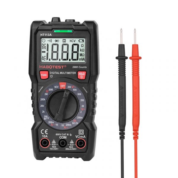 HT113A Automotive Multimeter Tester Professional Digital Multimeter Manual Range AC DC Voltage Current Battery Tester HABOTEST - Image 6