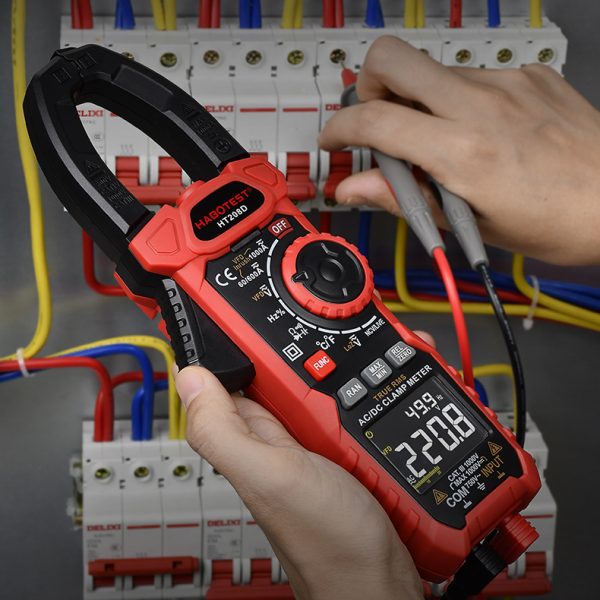 HABOTEST HT208D AC DC 1000A Ammeter Voltmeter Digital Clamp Meter Auto or Manual Range Capacitance Frequency Temperature Test - Image 4