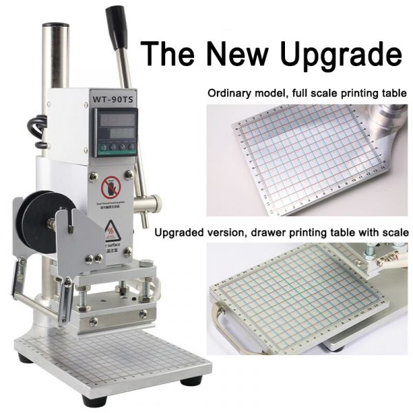 Hot Press Foil Stamping Printing Machine Gold Silver Foil Automatic Hot Stamping Machine for Leather Logo with Embossed T Slot - Image 3