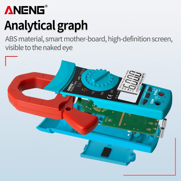 ANENG AN8802 Digital Smart Multimetro True RMS Clamp Meters AC/DC Current Tester Electric Ampere Frequency Voltmeter 1200A Tool