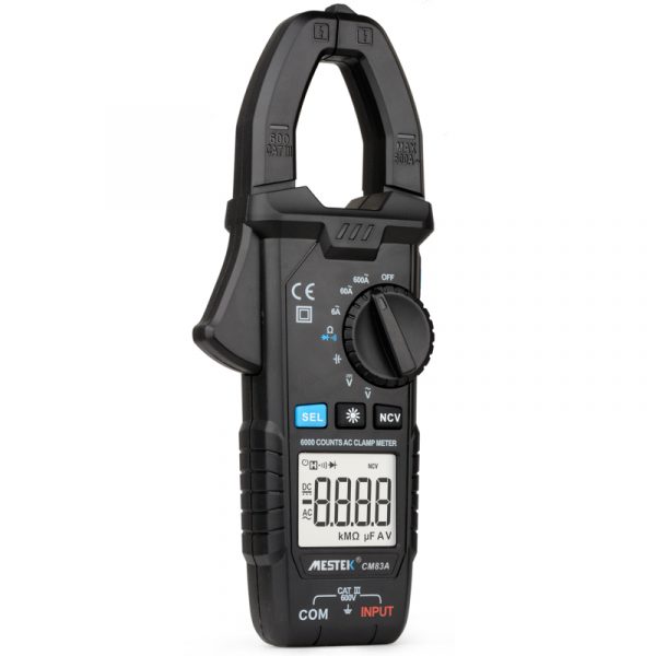 MESTEK Digital Clamp Meter 600A AC Current AC/DC Voltage Ohm True RMS Auto Range VFD Capacitance Multimeter NCV Tester Ammeter - Image 6