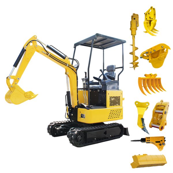hydraulic pilot operation earth-moving machinery excavator mini 1.6t - Image 3
