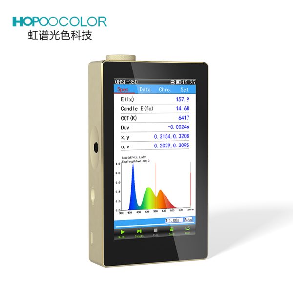 Handheld spectrometer OHSP350C LED light meter Portable Aluminum Alloy Colorimeter / Color Tester/Spectrometers For Sale - Image 2