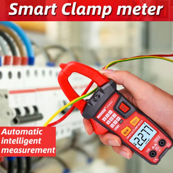 6000 counts 600A AC Current Voltage Ture RMS NCV Multimeter Frequency LED FlashLight  Digital Smart Clamp Meter - Image 4