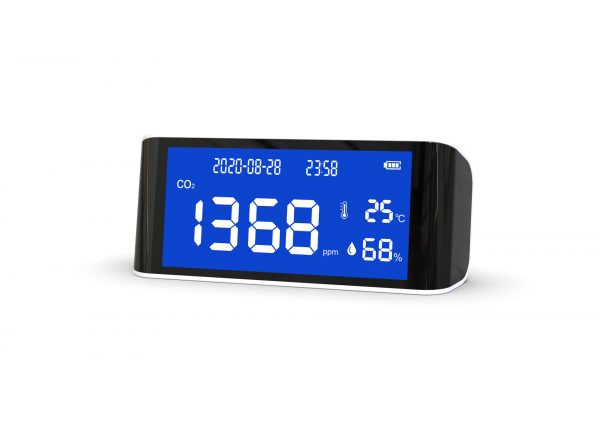 China supply new air quality monitor indoor co2 controller wifi gas detector air monitoring device with big capacity battery nox - Image 2