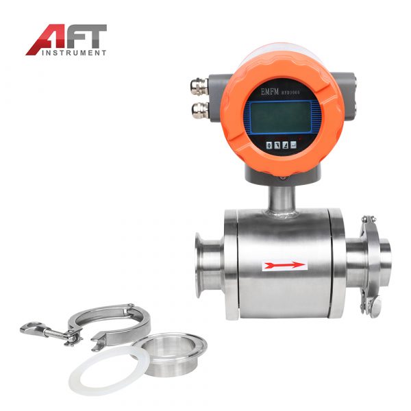 grape juice beer electromagnetic clamp-on flow meter for liquids - Image 5