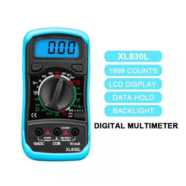 Digital LCD Display XL830L Voltmeter Ammeter Multimeter Circuit OHM VOLT Tester Digital Multimeter - Image 6