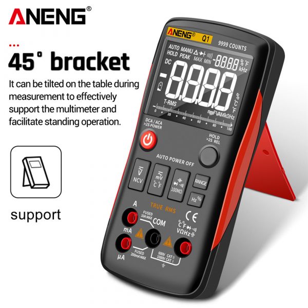 ANENG Q1 Digital Multimeter 9999 Analog Tester True RMS Professional Multimetro DIY Transistor Capacitor NCV Testers Lcr Meter - Image 5