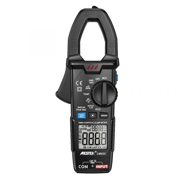 CM83C 600A Digital AC Current Clamp Meters Current Clamp Multimeter DC Amper Meter Frequency Capacitance NCV Digital Clamp Meter - Image 6