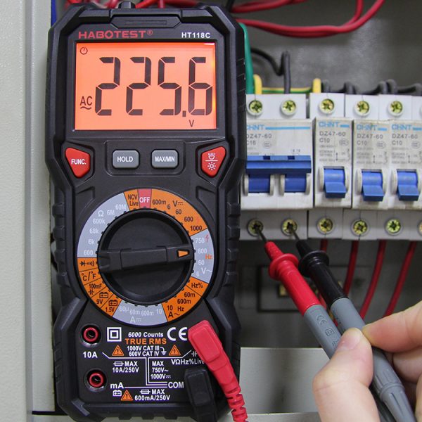 2020 Top Quality High Precision 6000 Counts Digital Multimeter with TRMS with Live Test Temperature and Input Jack  LED Indicate - Image 2