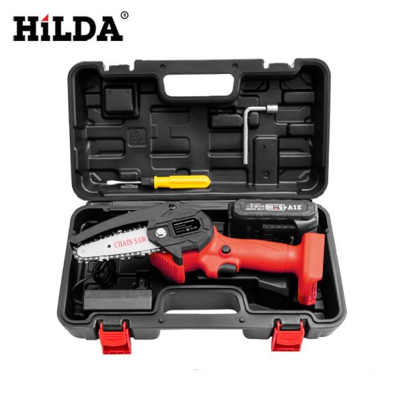 Electric Chainsaw Lightweight Lithium Battery Pruning Family Cordless Garden Mini Chainsaw Portable - Image 3