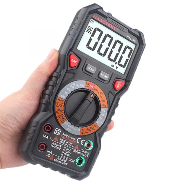 HABOTEST Digital Multimeter HT118C AC DC Voltage Current Ohm mF Temperature 1000 Celsius Battery Tester Manual Range TRUE RMS - Image 6