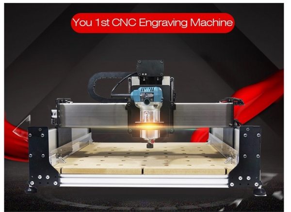 Precision 4080 cnc wood milling machine with 700w spindle - Image 2