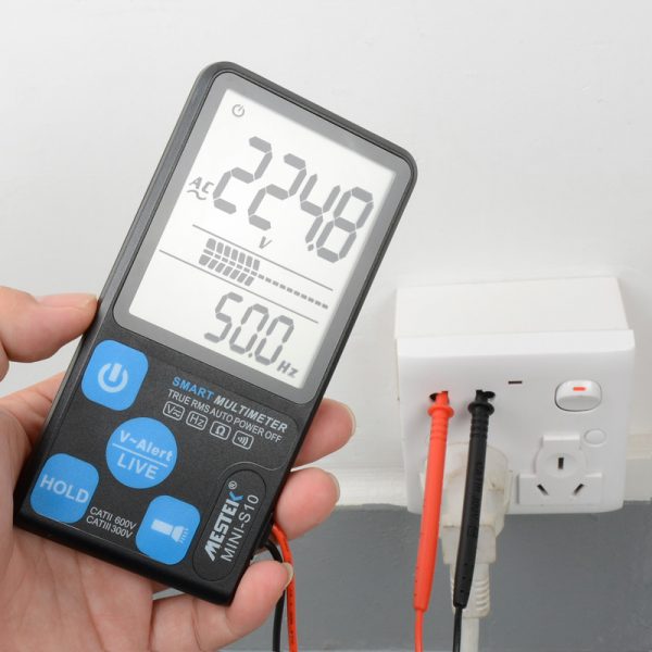 Factory Price Mestek Smart Multimeter MINI-S10  600V Voltage Current Resistance Tester Multimeter Tester True RMS Multimeter - Image 2