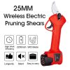 High Quality 25mm Cutting Diameter Garden Tools Electric Farm Scissors Fiberglass Tree Pruner