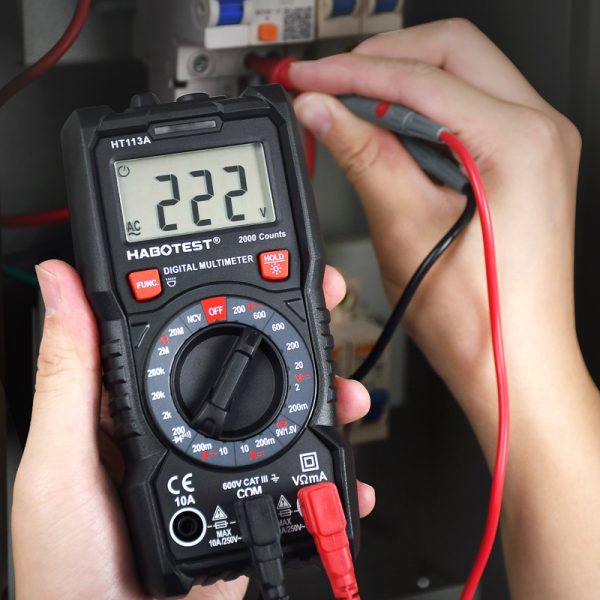 HABOTEST HT113A Multi-functional Tester Digital Multimeter AC DC Voltage DC Current Testing NCV Function With Working Light - Image 5