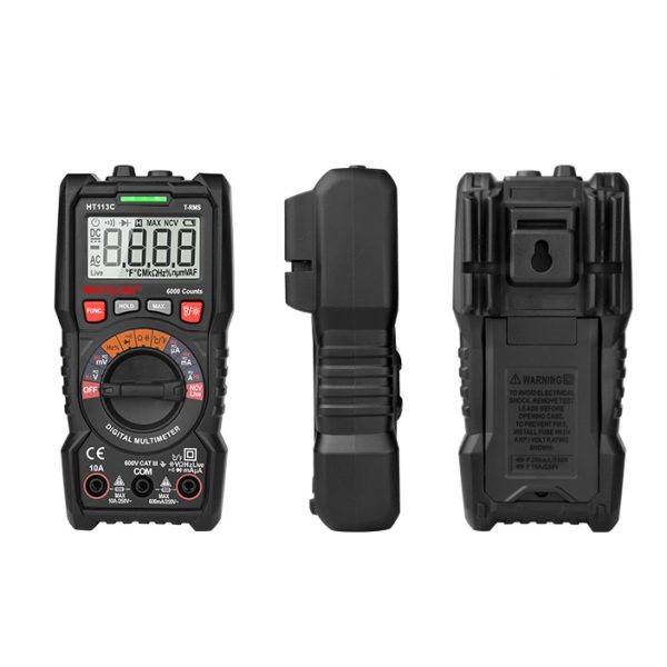 HABOTEST HT113C Multiple Function Measuring Voltmeter Ammeter NCV Continuity Testing LED and Buzz Alarm 6000 Counts Tester - Image 6