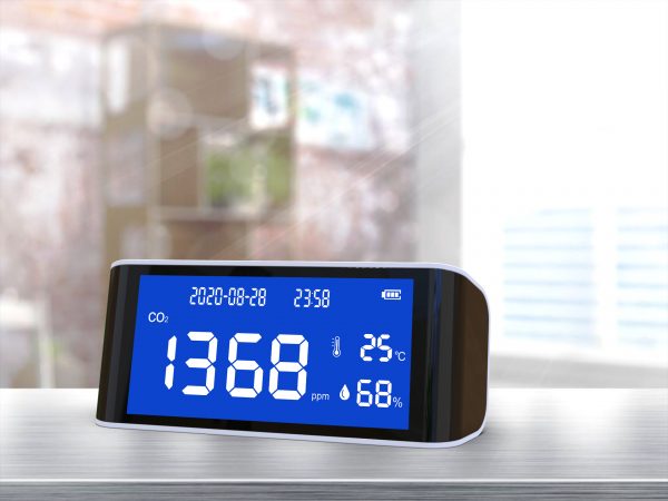 China supply new air quality monitor indoor co2 controller wifi gas detector air monitoring device with big capacity battery nox - Image 4
