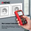 M118A Digital Mini Multimeter Tester True Rms Auto Mmultimetro Tranistor Meter with NCV Data Hold 6000counts Flashlight
