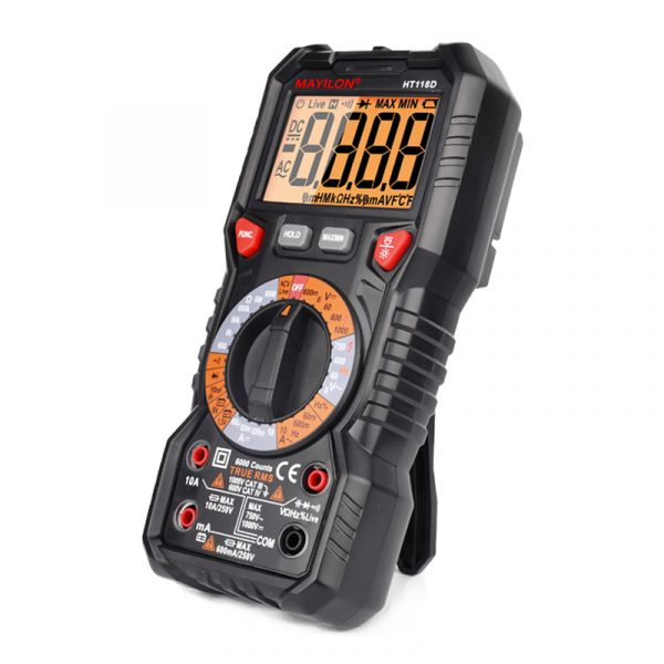 HABOTEST HT118D True RMS Digital Multimeter Voltmeter Ammeter Manual Range NCV Non-contact Voltage Detection - Image 6
