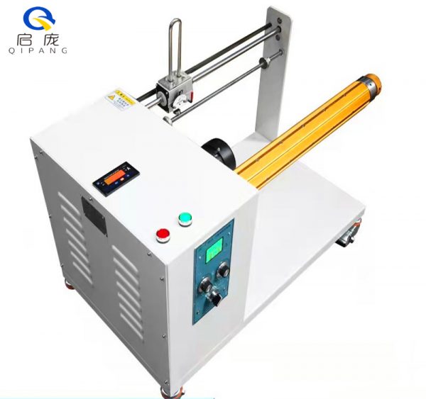 QIPANG pneumatic shaft coiling torque motor rewind UD tape coreless winding machine