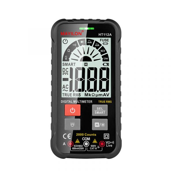 HABOTEST HT112A 2000 Counts Smart Digital Multimeter 600V Voltmeter 600mA Ammeter 20M Ohm Resistance Tester Auto Range - Image 6