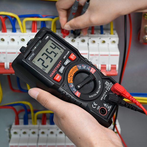 HABOTEST HT113C 6000 Counts Handheld Digital Multimeter Auto Range Automatic Meter Capacitance Frequency Temperature Testing