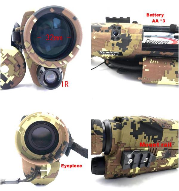 Hunting Security Surveillance Spynet Night Vision Binocular Monocular Telescope Digital Video Camera Scope - Image 5