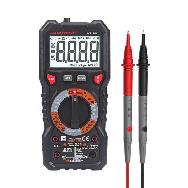Handheld Multi Meter  hand tools  AC DC Digital Multimeter 10A with 100mF Capacitance 60M ohms  HT118C Habotest - Image 6