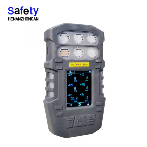 6 in1 gas analyzer, portable multi gas detector, gas leak alarm for NH3 CO CO2 CL2 H2S - Image 2