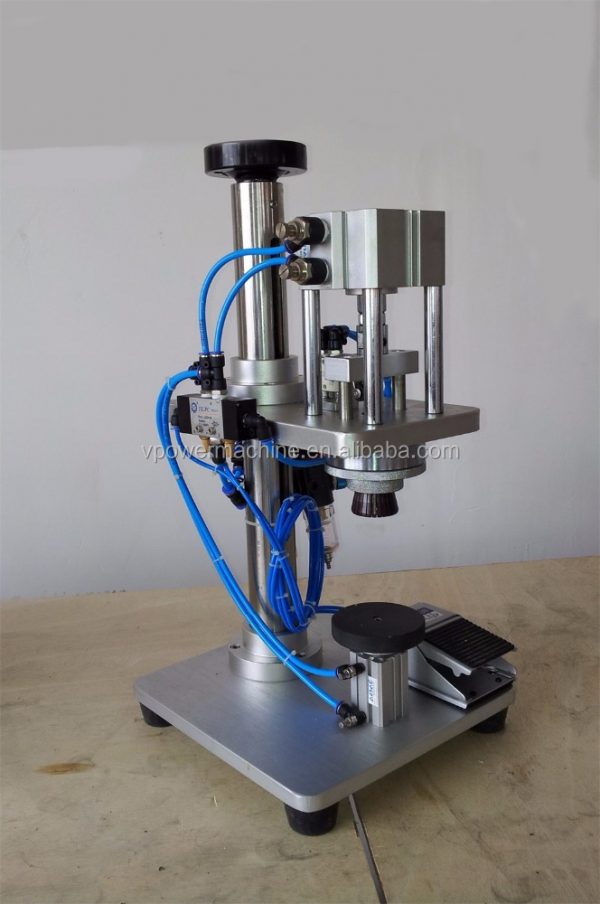 Guangzhou Factory Pneumatic Perfume Bottle Capping Machine,Table-type fragrance pneumatic Cap Crimping machine