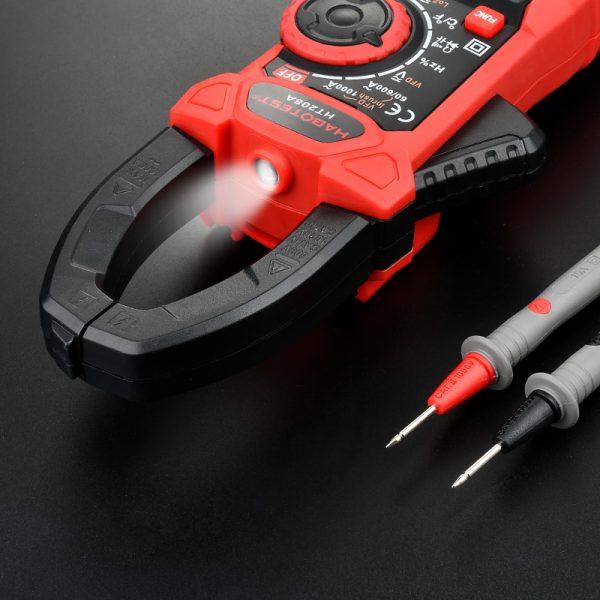 HABOTEST Profesional Clamp Meter Mutimeter True RMS Capacitance Electrician Repair Tools AUTO With Flashlight - Image 5
