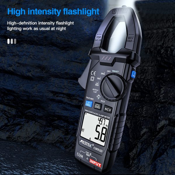 Clamp Meter DC/AC 200A Current Measurement TRMS Auto-Rang Voltage Ammeter Hz Ohm NCV Tester Multimeter Ampere Meter Clamp AC DC - Image 2