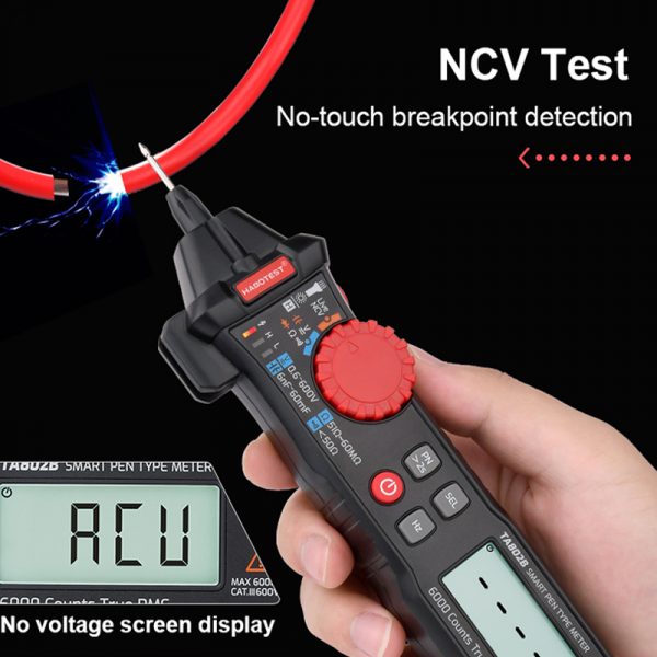 Handheld Smart Digital Multimeter HABOTEST TA802B Null or Live Wire Identification Diode and Capacitance Measurement - Image 2