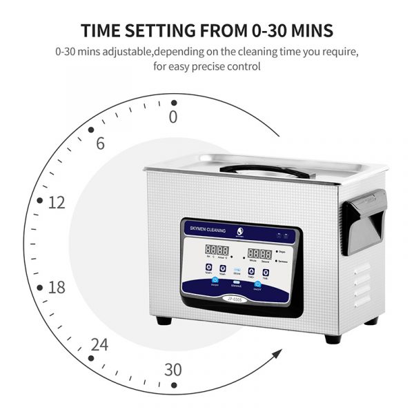 Skymen ultrasonic cleaner 3l 3liter 4 l 4.5 l lab 4l 4.5l power adjustable sweep manual digital timer 28khz adjust - Image 2