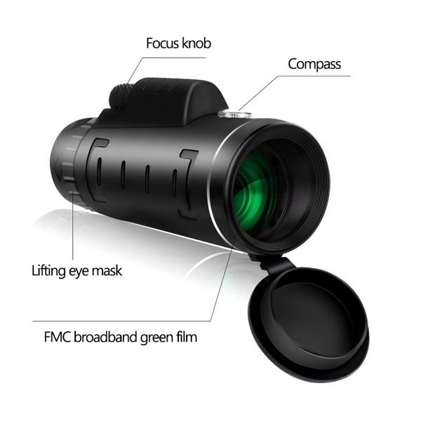 New Trend Amazon Hot Selling 40X60 Monocular Telescope with Phone Holder and Tripod - Image 3