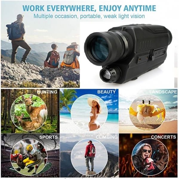 Hunting Security Surveillance Spynet Night Vision Binocular Monocular Telescope Digital Video Camera Scope - Image 4
