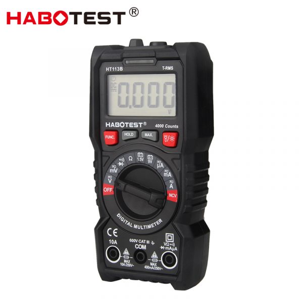 HABOTEST HT113B 4000 Counts Digital Multimeter AC DC Ammeter Voltmeter Auto Range Automative Manipulation NCV Function Tester - Image 2
